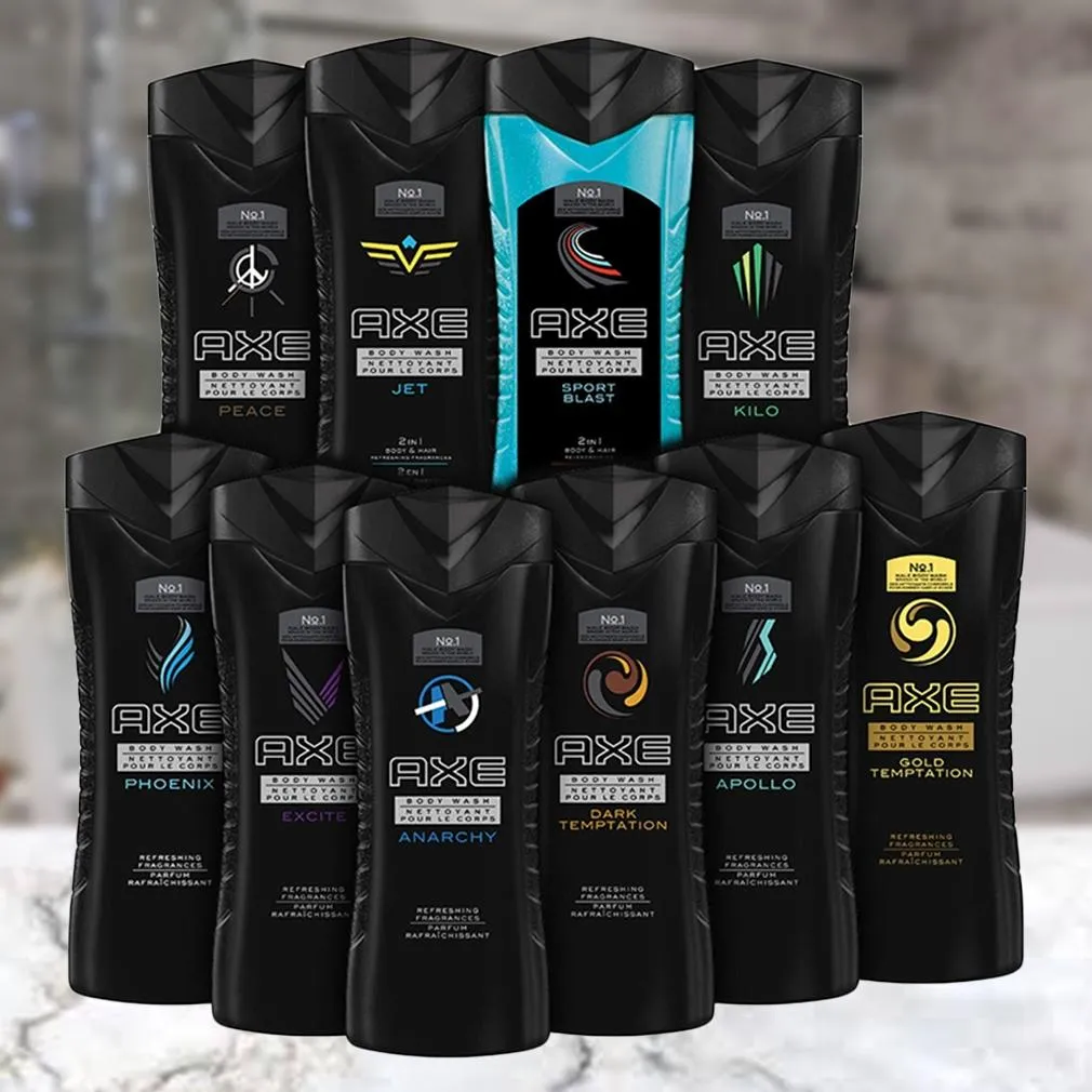 10-Pack: Axe Shower Gel/Body Wash 8.45 oz - Assorted Scents