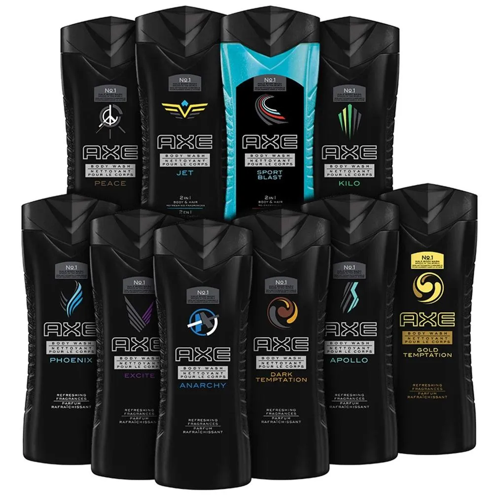 10-Pack: Axe Shower Gel/Body Wash 8.45 oz - Assorted Scents