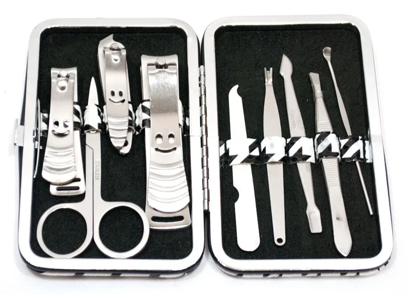 10 PC Manicure/Pedicure Grooming Kit