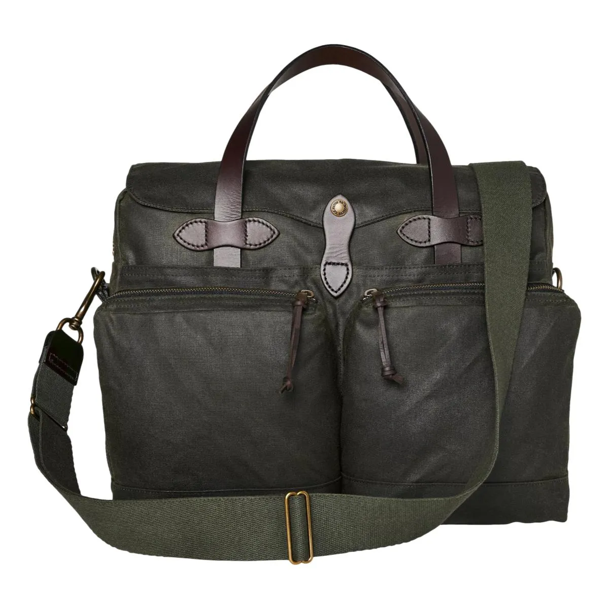 24 Hour Tin Cloth Briefcase Otter Green