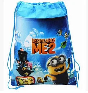 34x27cm Cartoon Despicable Me Drawstring Kids Bag Backpack Beach Bag - Free Shipping N.A.