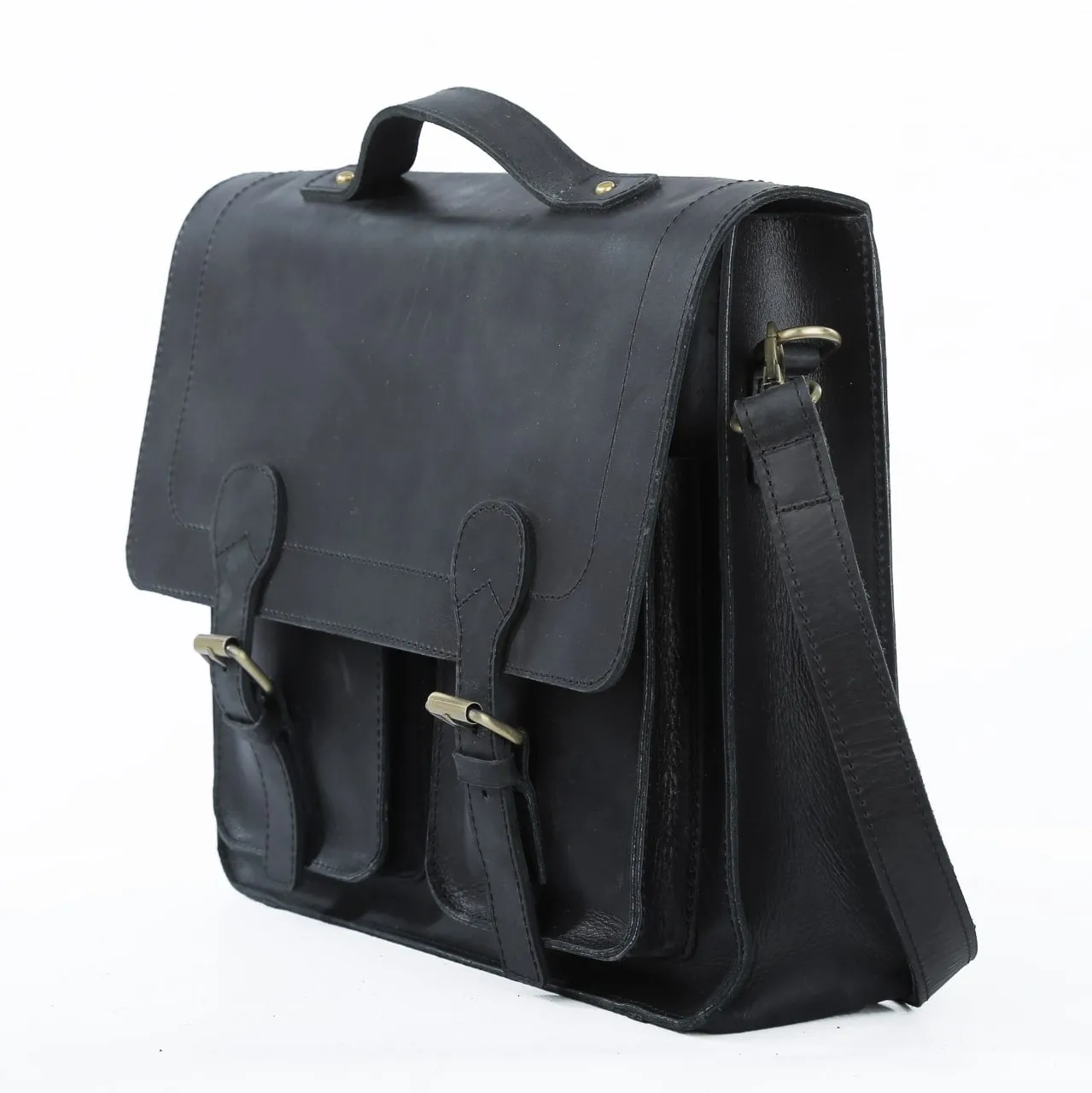 ABITI MESSENGER BAG: Black