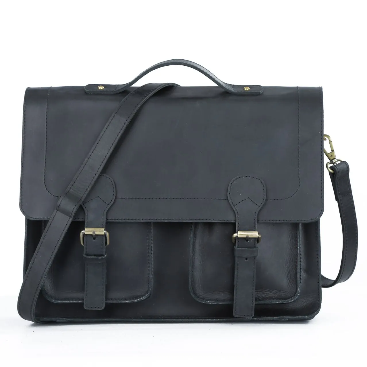 ABITI MESSENGER BAG: Black