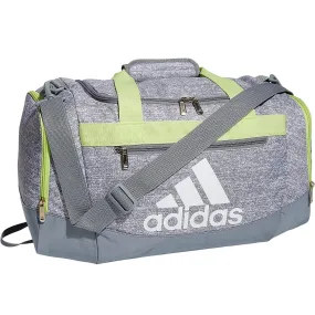 adidas Defender IV Small Duffel Bag - Grey-Lime Green