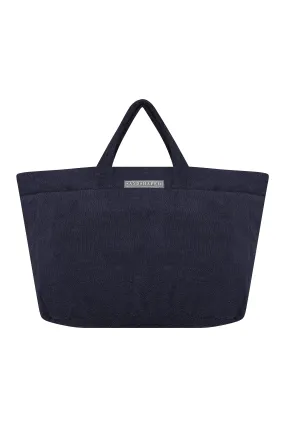 Amaris Terry Beach Bag Navy Blue