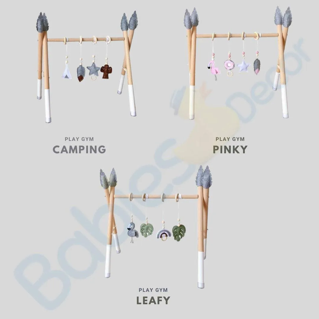 Baby Activity Play Gym with Wooden Frame and Gifts