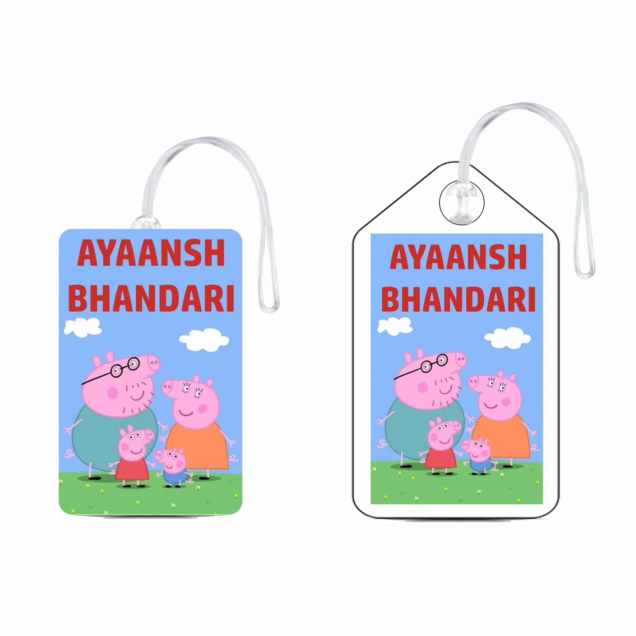 Bag Tags Peppa Pig - Set of 5