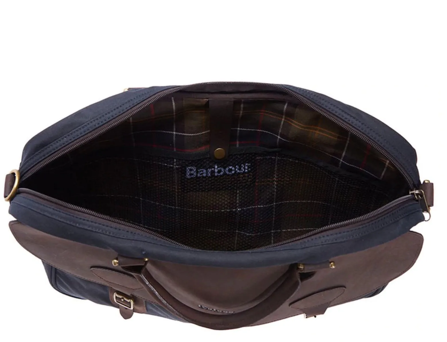 BARBOUR WAX LEATHER BRIEFCASE