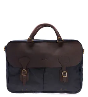 BARBOUR WAX LEATHER BRIEFCASE