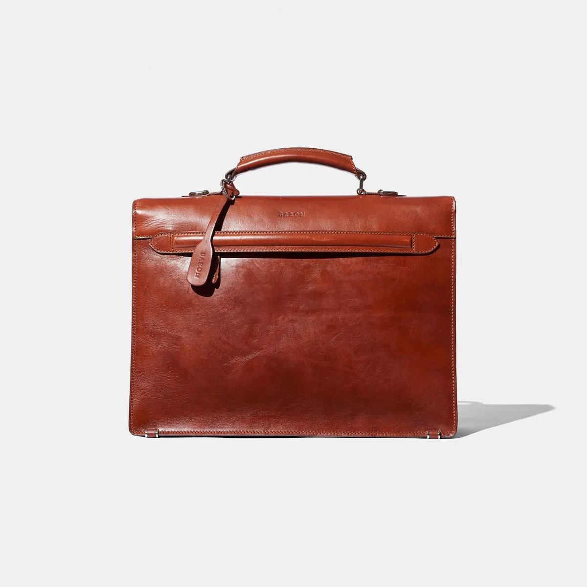 Baron - Briefcase BLACK LEATHER