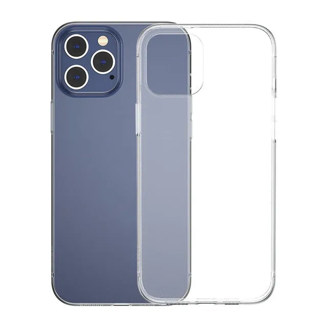 Baseus Phone Case For iPhone 12 mini Cover Clear Soft TPU Transparent Case For iPhone 11 Pro Xs Max X XR Case