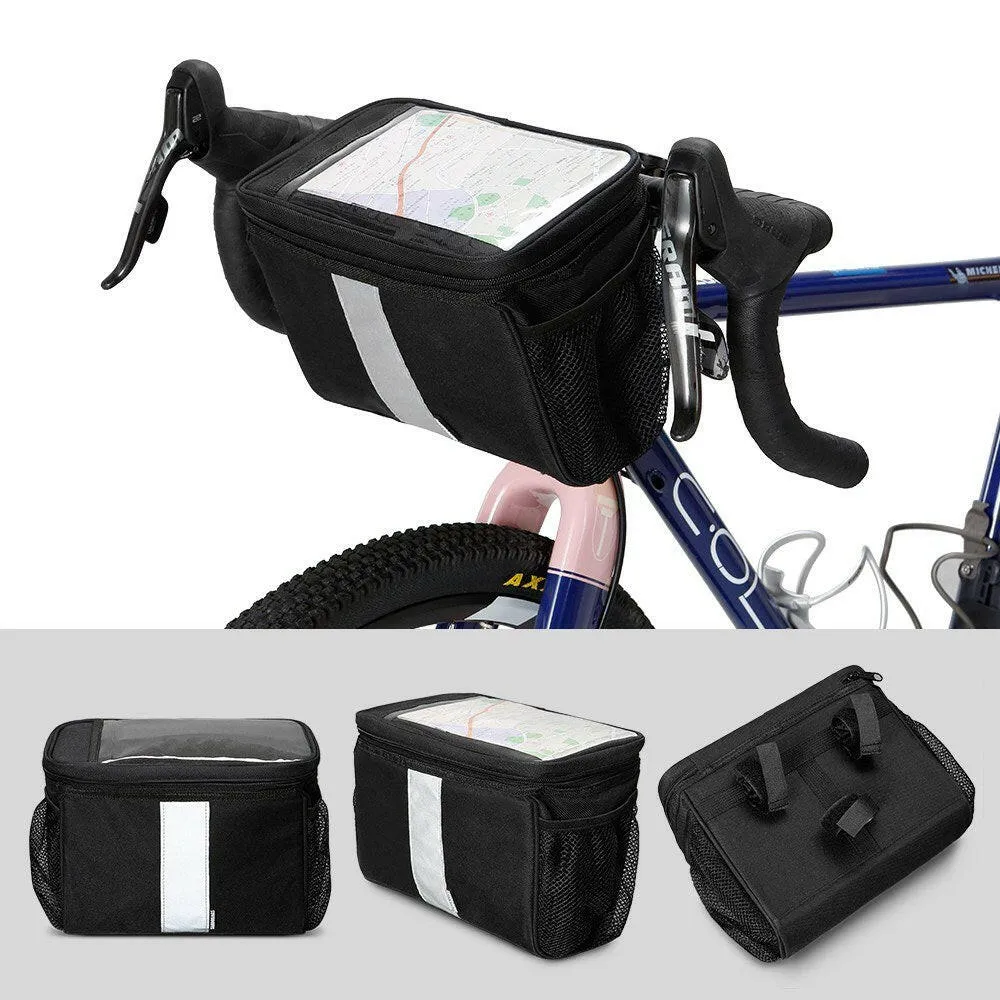 Bicycle Handlebar Insulated Cooler Bag Cycling MTB Mountain Road Bike Front Basket Pannier Bag