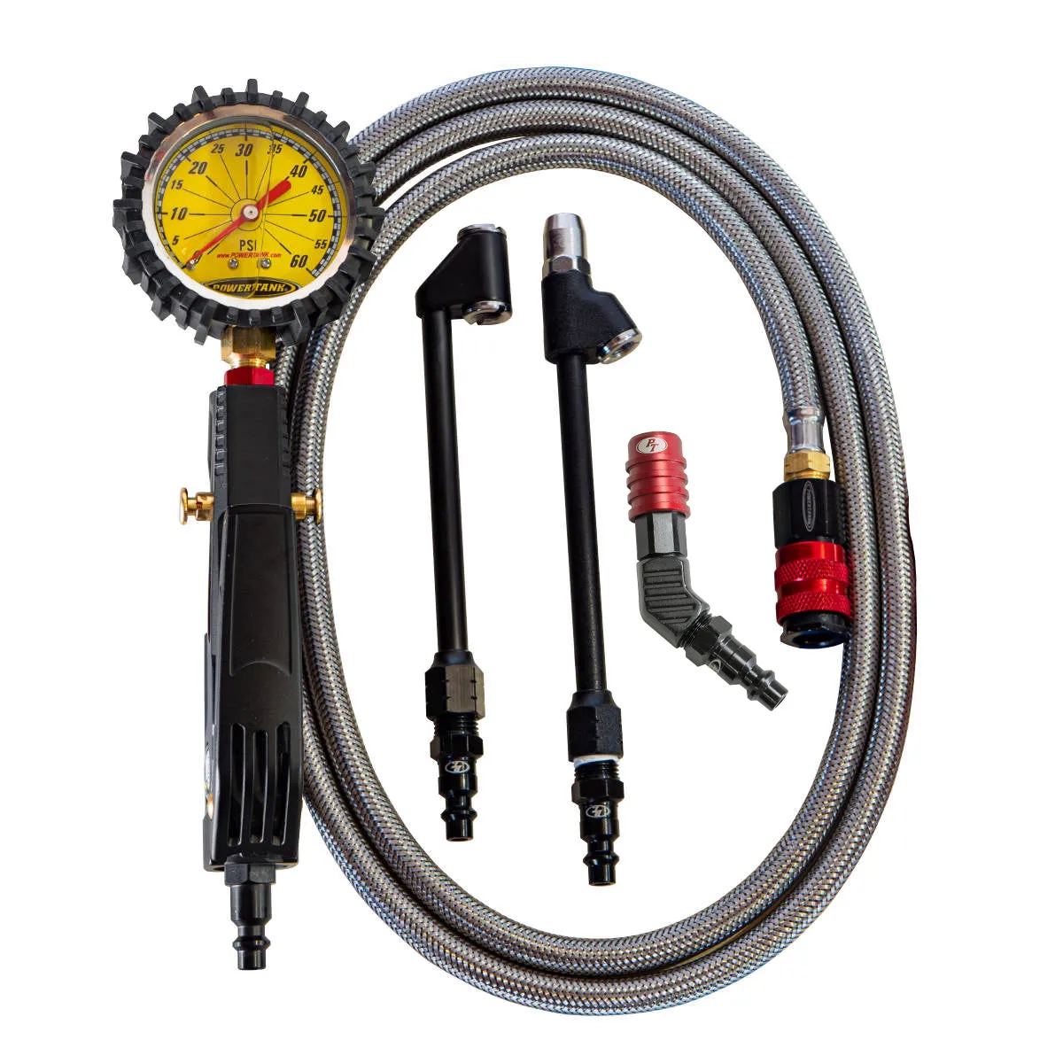 Big Kahuna Analog - Ventoso Tire Inflator with Gauge, 6 ft. Hose, and Quick-Switch Chucks