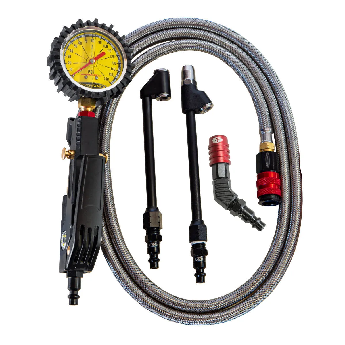 Big Kahuna Analog - Ventoso Tire Inflator with Gauge, 6 ft. Hose, and Quick-Switch Chucks