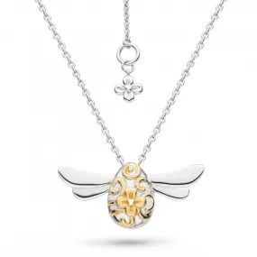 Blossom Flyte Honey Bee Gold Rhodium 18" Necklace 90338GRP