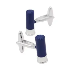 Blue Gun Shell Cufflinks