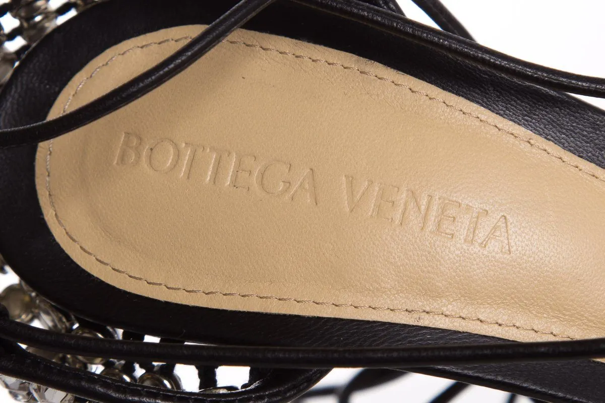 Bottega Veneta Black Crystal Pumps SZ 36