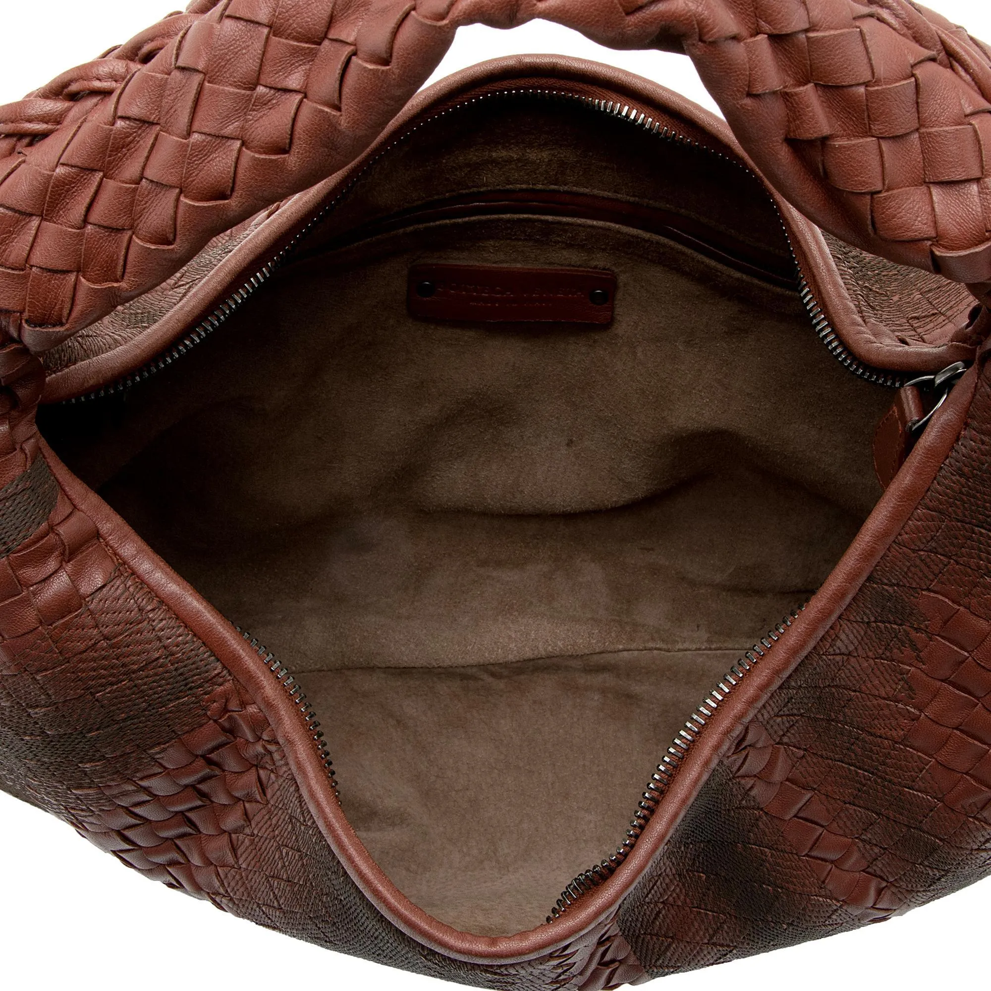 Bottega Veneta Intrecciato Nappa Leather Embroidered Large Hobo (SHF-5xctaM)