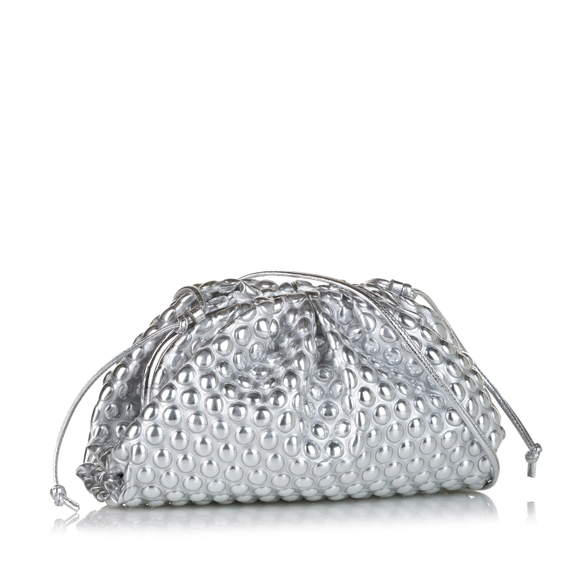 Bottega Veneta Metallic The Mini Pouch Crossbody (SHG-35139)