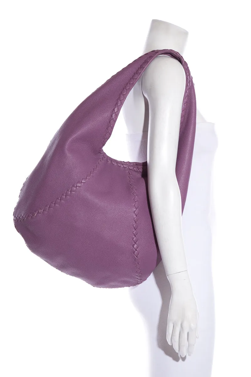 Bottega Veneta Purple Leather Hobo