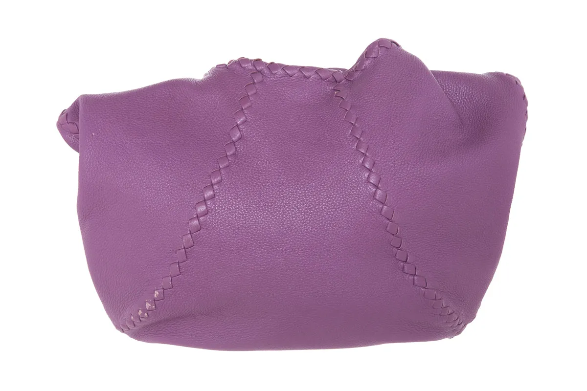 Bottega Veneta Purple Leather Hobo