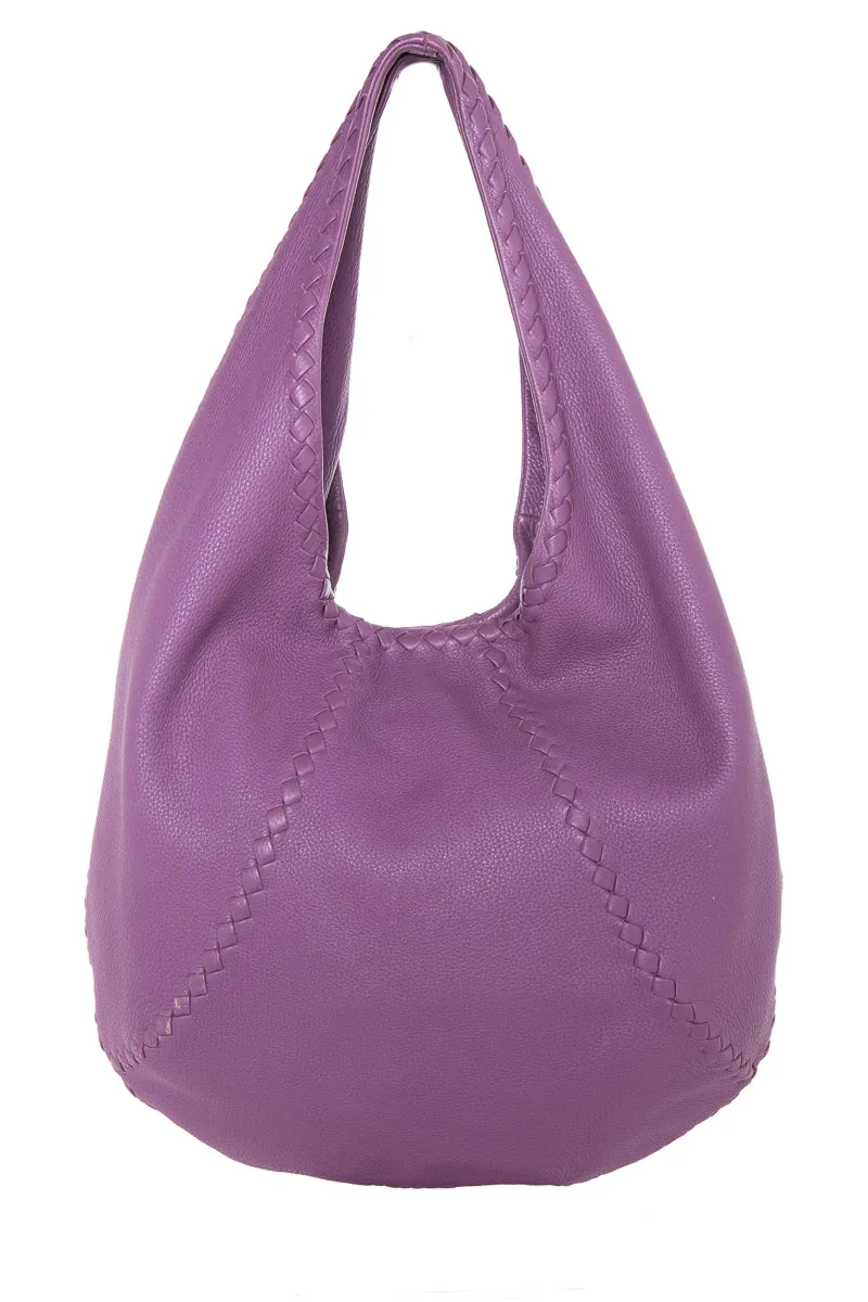 Bottega Veneta Purple Leather Hobo