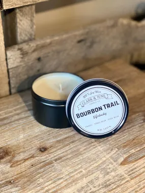 Bourbon Trail KY Tin Candle