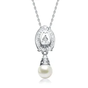 Brigitte Retro Dainty Pearl Pendant