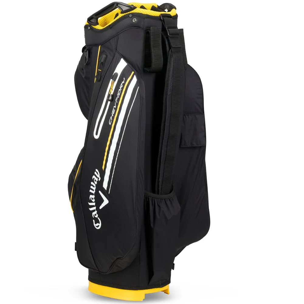 Callaway Chev Dry 14 Cart Waterproof Bag - Black/Golden Rod