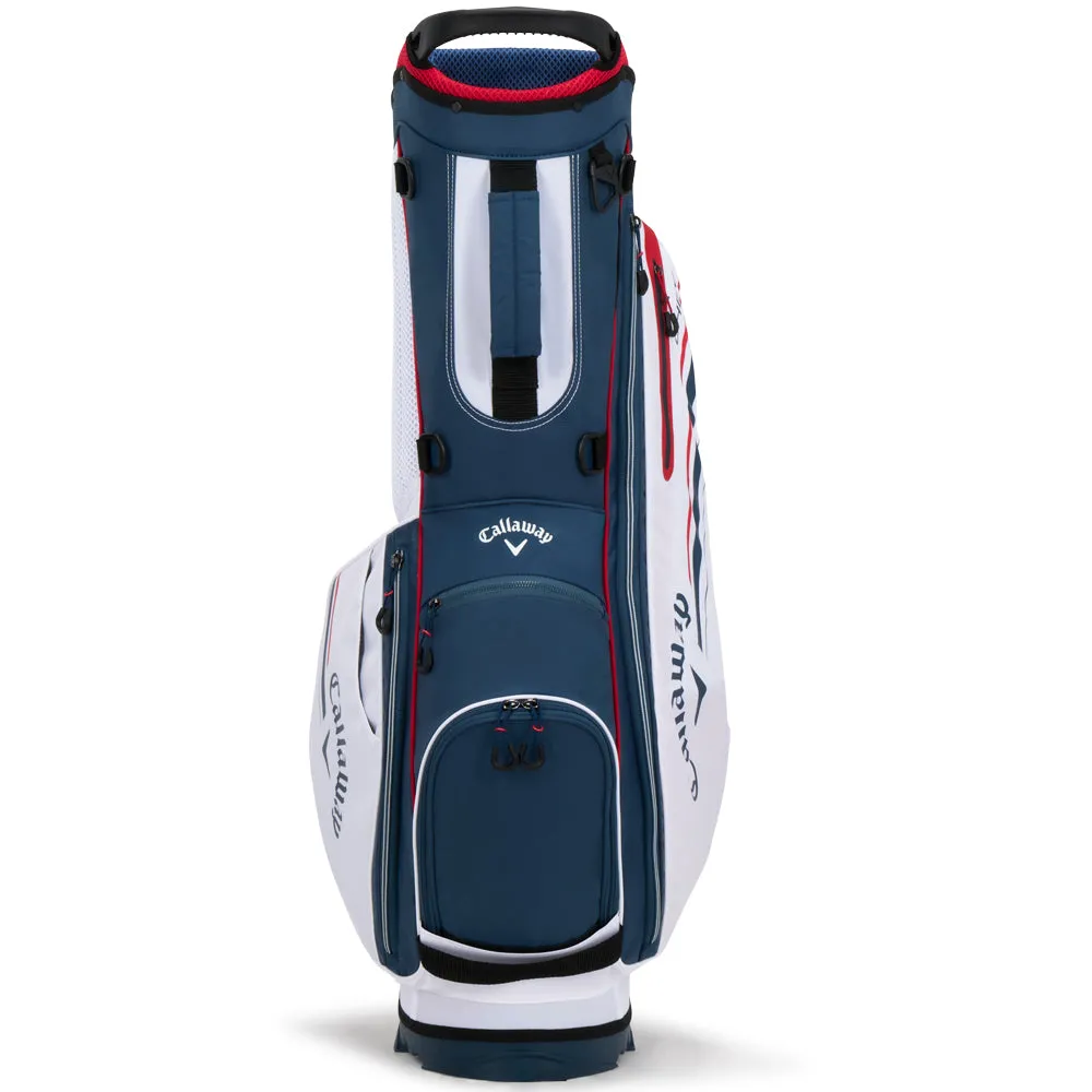 Callaway Chev Stand Bag - Navy/White/Red