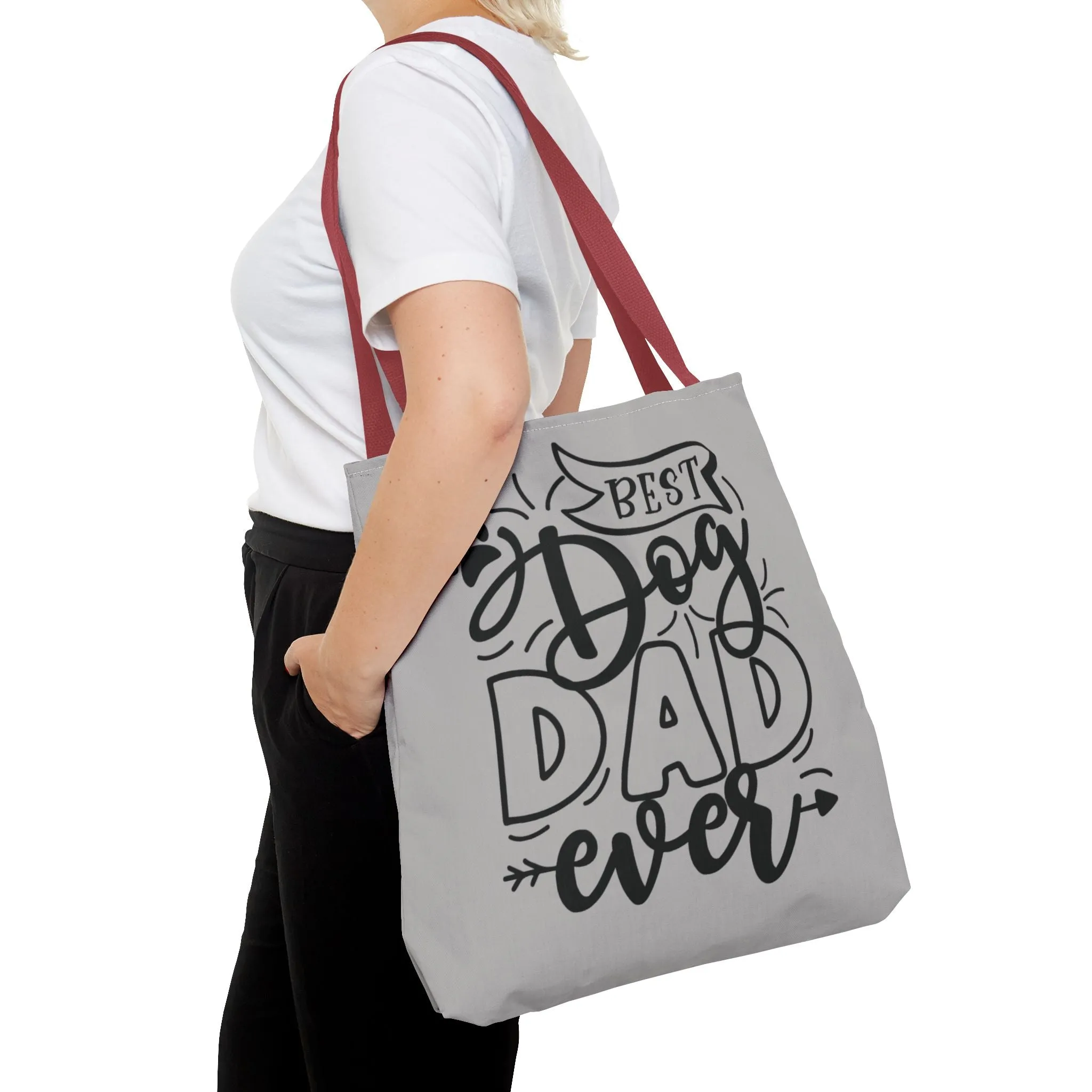 Canvas Tote Bag - Best Dog Dad Ever & Dog Mom Fur Life Design