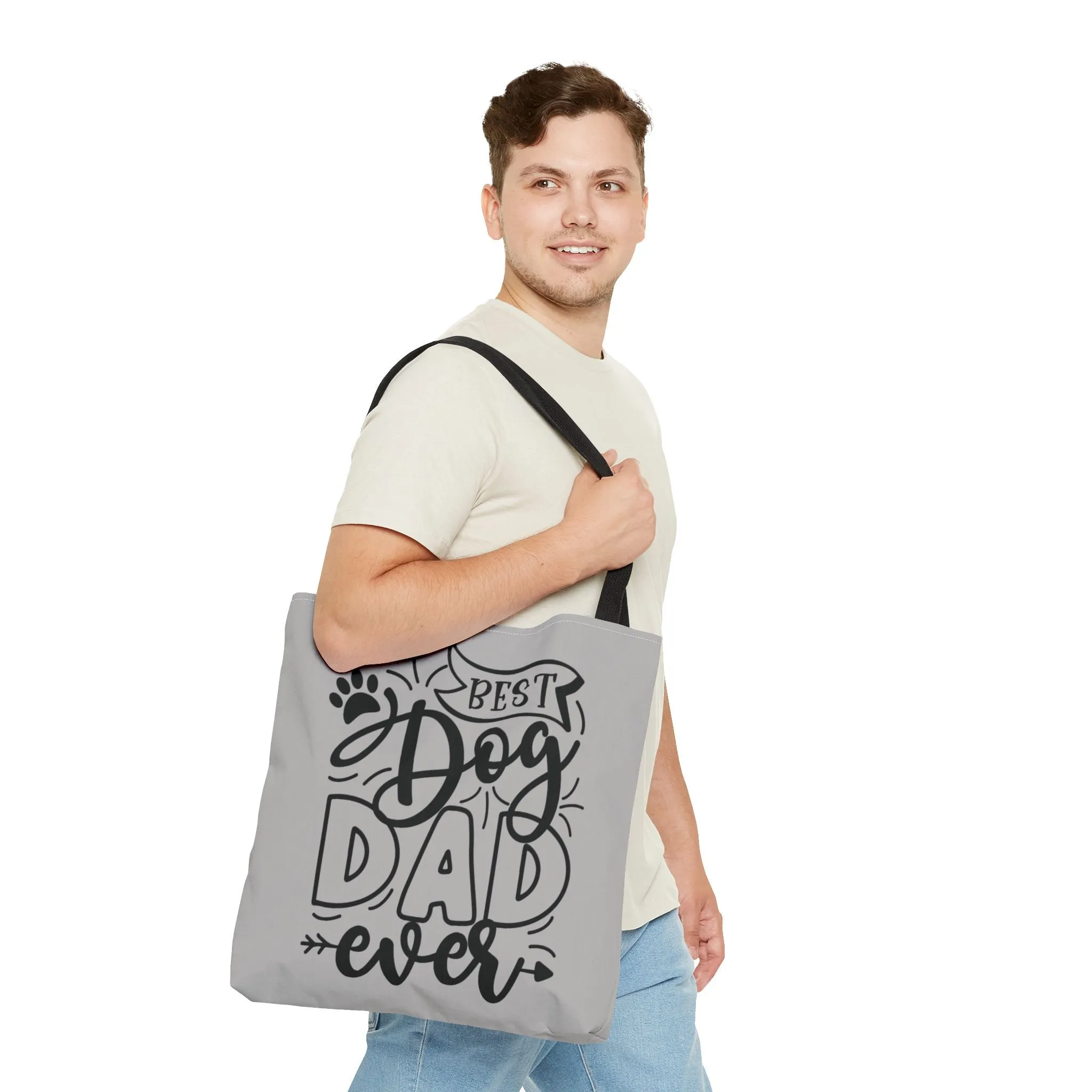 Canvas Tote Bag - Best Dog Dad Ever & Dog Mom Fur Life Design