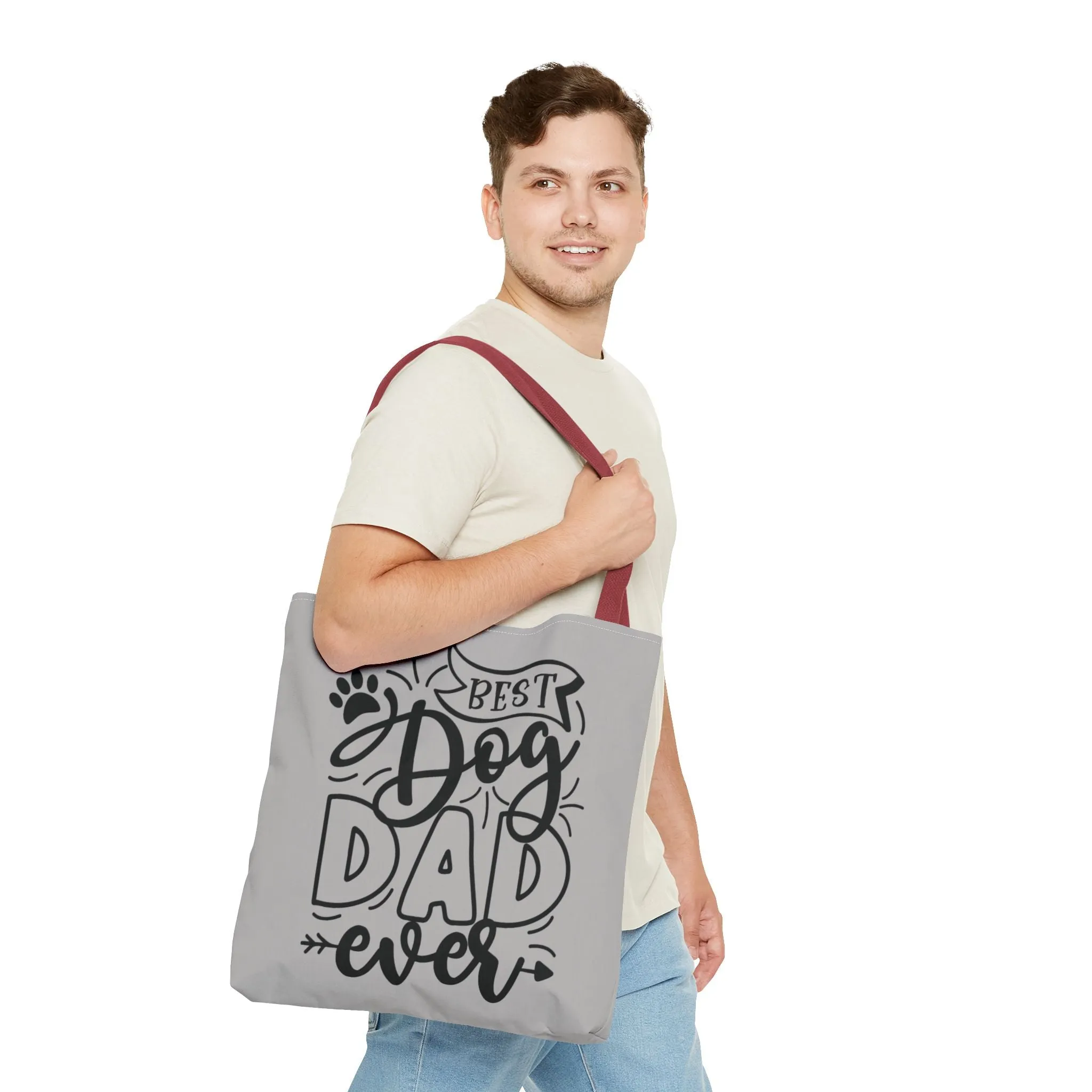 Canvas Tote Bag - Best Dog Dad Ever & Dog Mom Fur Life Design