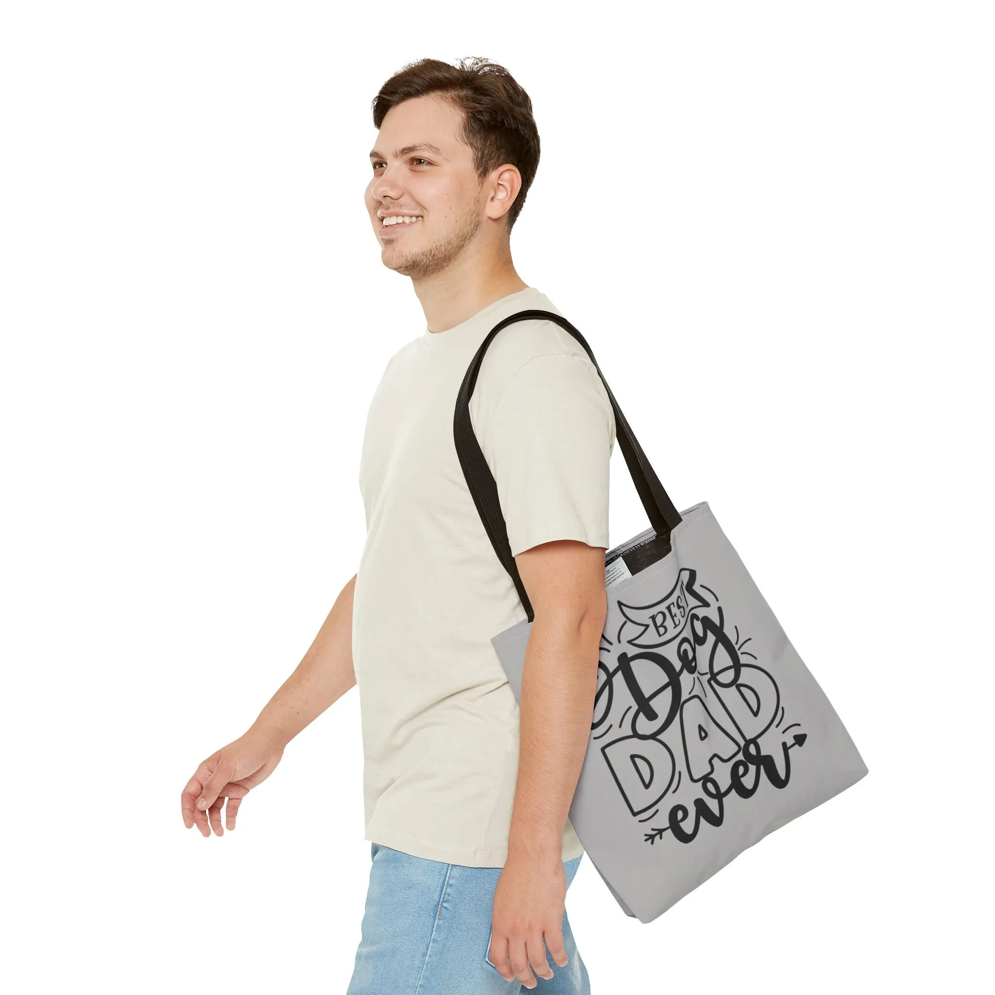 Canvas Tote Bag - Best Dog Dad Ever & Dog Mom Fur Life Design