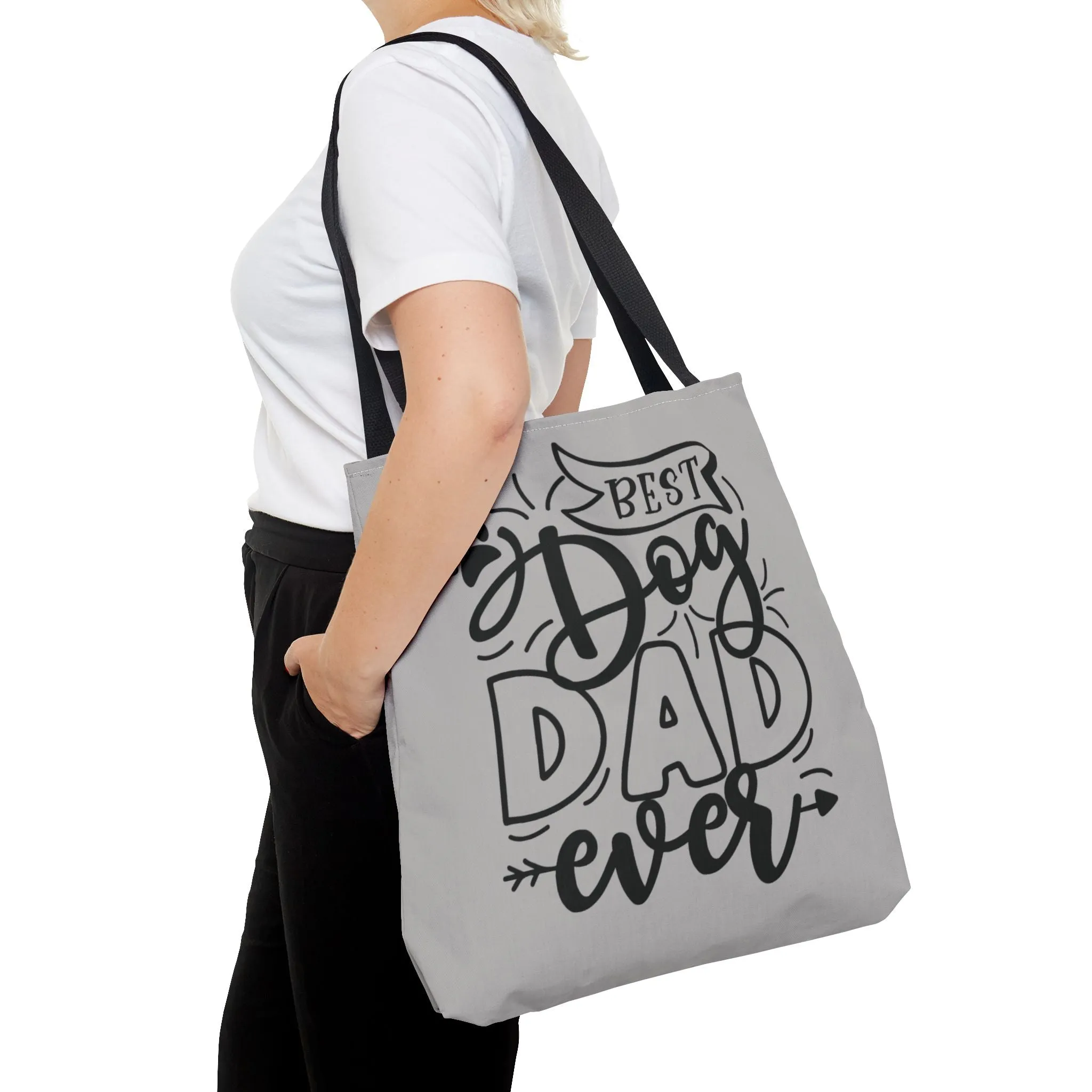 Canvas Tote Bag - Best Dog Dad Ever & Dog Mom Fur Life Design