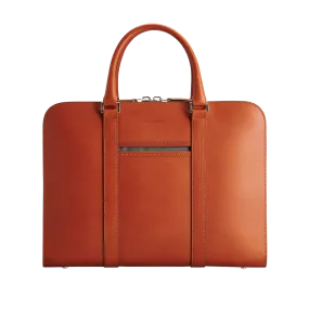 Cognac Vachetta Leather Pailissy Briefcase