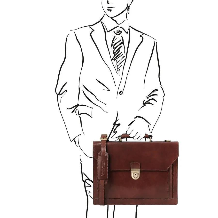 Cremona Professional Leather Briefcase