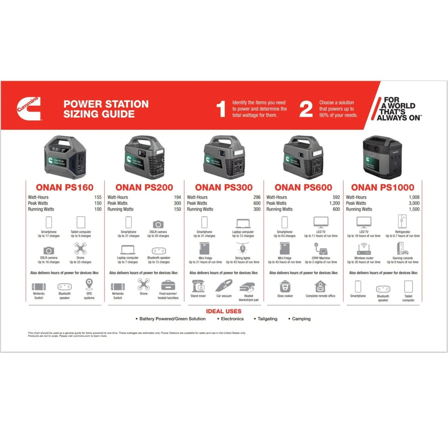 Cummins Onan PS160 Portable Power Station