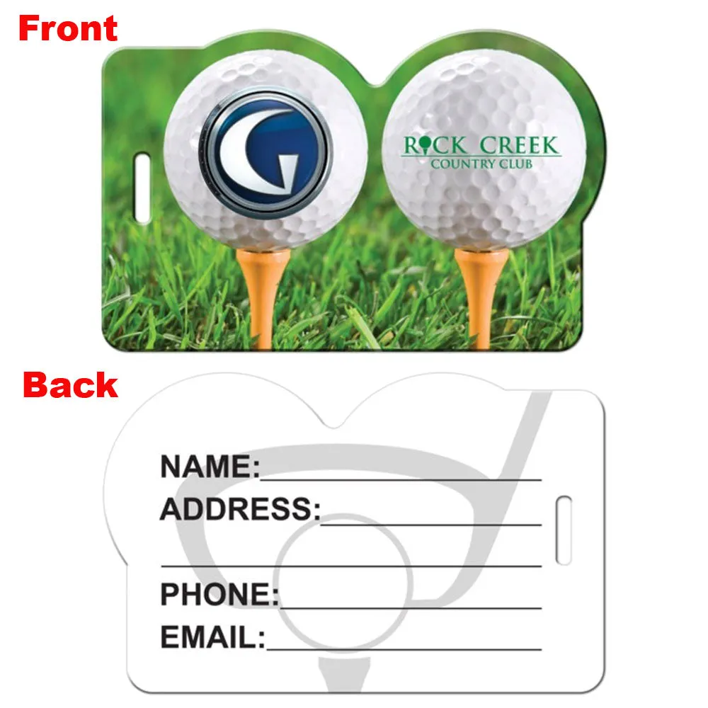 Customizable Plastic Golf Bag/Luggage Tag