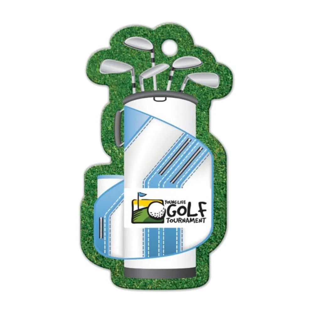 Customizable Plastic Golf Bag/Luggage Tag