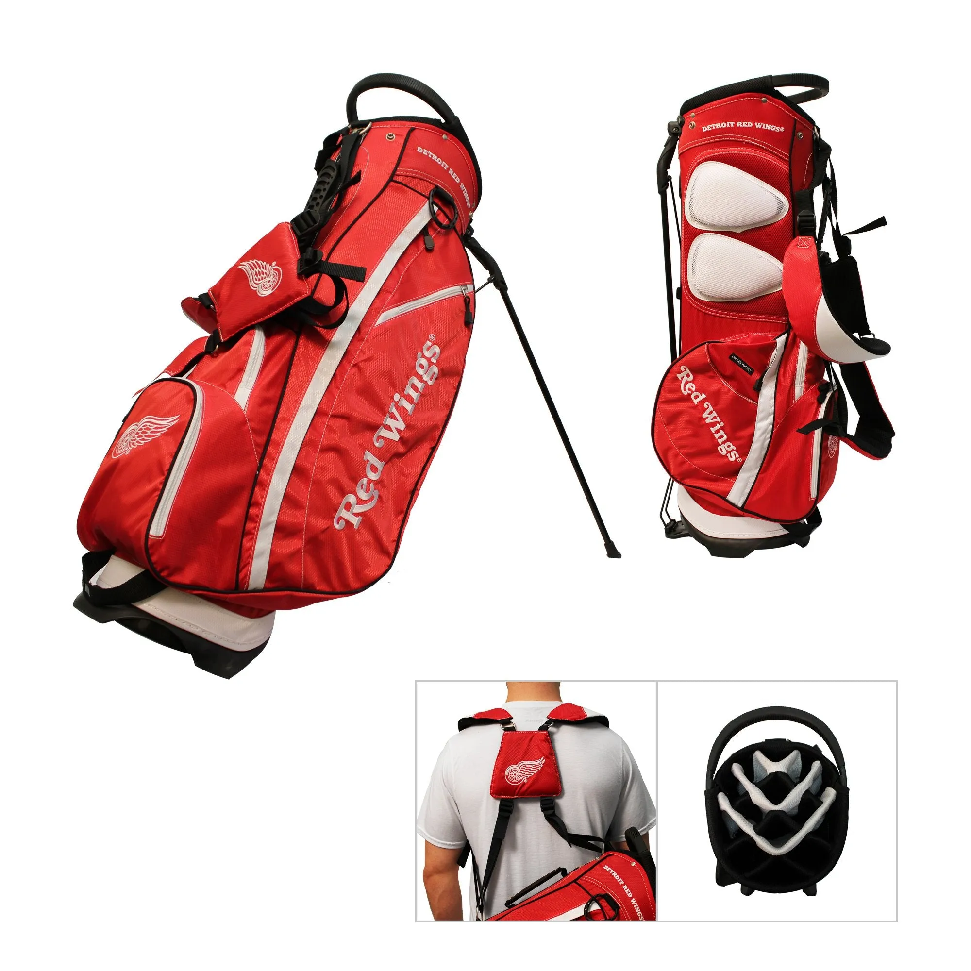 Detroit Red Wings Team Golf Fairway Lightweight 14-Way Top Golf Club Stand Bag