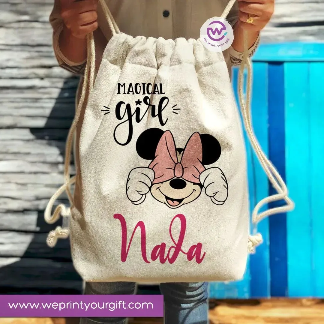 Drawstring Bag -Minnie Mouse