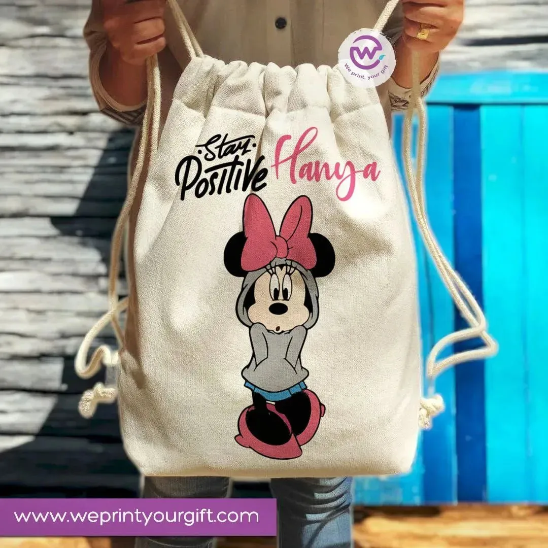 Drawstring Bag -Minnie Mouse