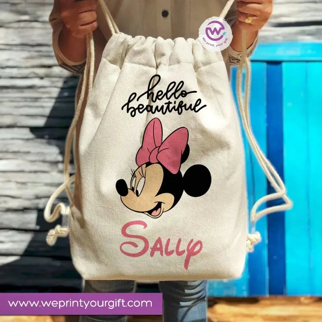 Drawstring Bag -Minnie Mouse