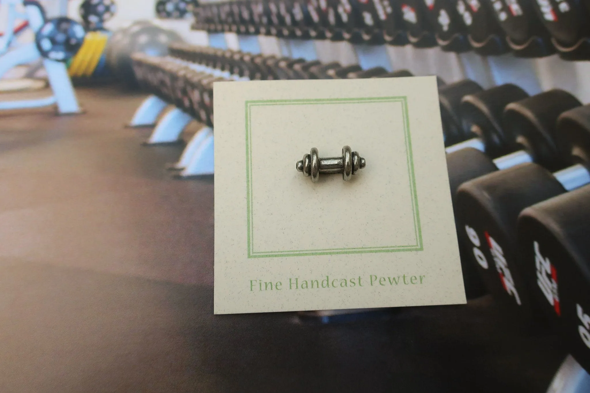 Dumbbell Lapel Pin