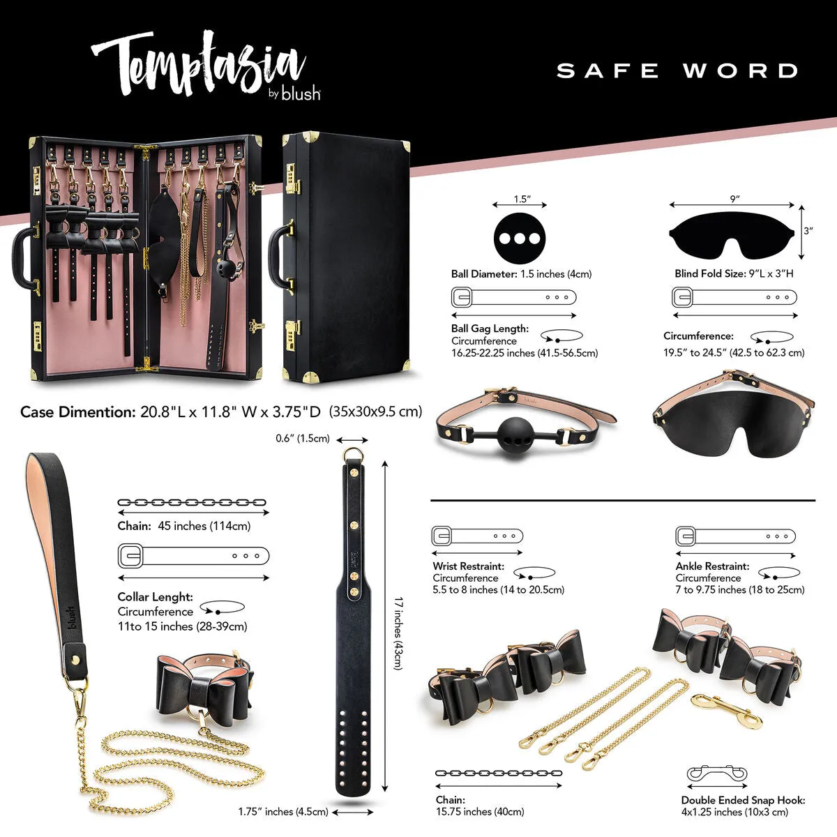 Erotic Bondage Set Blush Temptasia