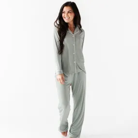 Eucalyptus Women's Collar Shirt & Pants Set