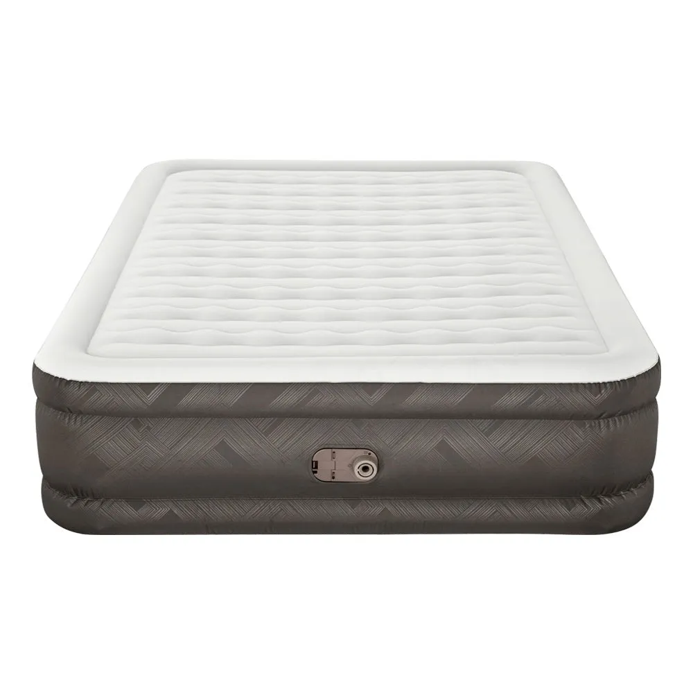 Factory Buys 46cm Air Mattress Inflatable Bed Airbed - Grey Queen