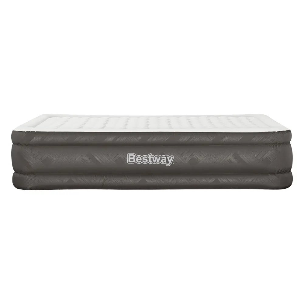 Factory Buys 46cm Air Mattress Inflatable Bed Airbed - Grey Queen