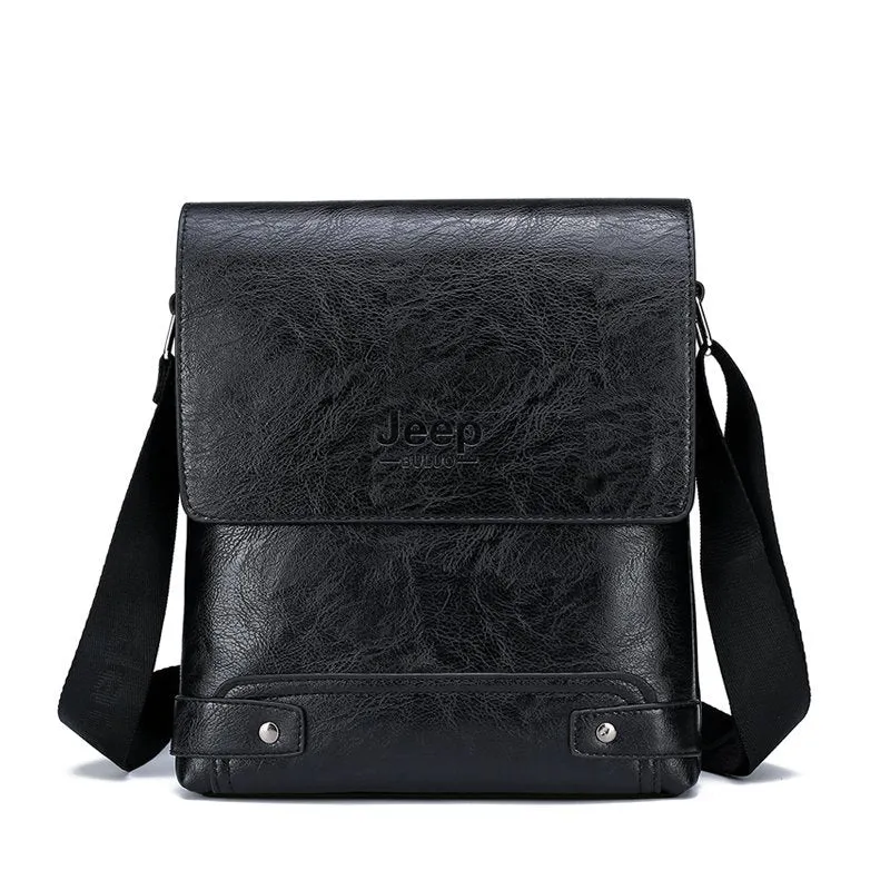 Fashion Male's Crossbody Bag Casual Business PU Leather Men's Messenger Bag Vintage Men Bags Zipper Shoulder Clutch